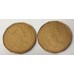 CANADA 1987 . ONE 1 DOLLAR . 2x LOONIE COINS . NICE GRADE . COLLECTABLE